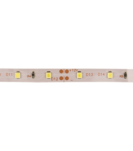 Лента светодиодная открытая, 8 мм, IP23, SMD 2835, 60 LED/m, 12 V, цвет свечения белый