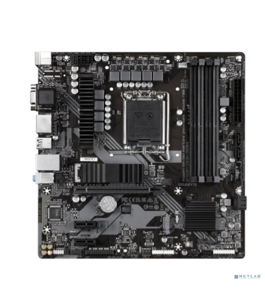 Материнская плата Gigabyte B760M DS3H DDR4, LGA 1700, Intel B760, 4xDDR4, 4xSATA, 2xM.2, 1xPCIe 4.0 x16, 2xPCIe x1, 1xHDMI, 1xDP, 1xVGA, 1x 2.5Gb LAN, 3xUSB-A 3.2 Gen 1, 1xUSB-C 3.2 Gen 2, 2xUSB-A 2.0, 3x3.5 мм, 7.1, mATX