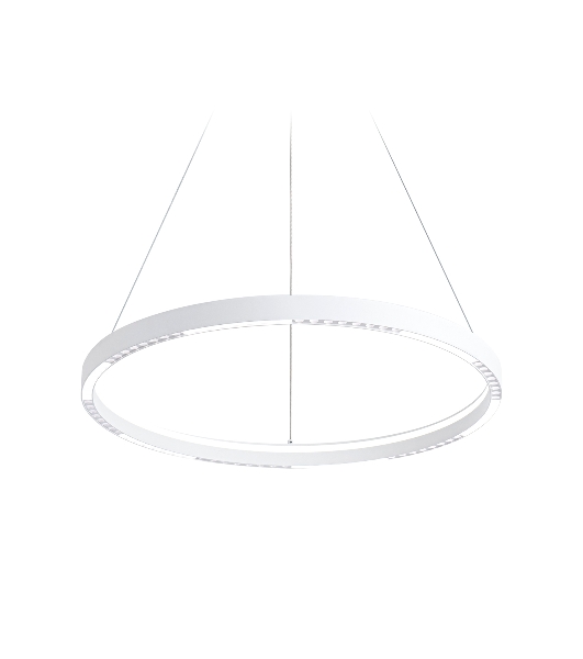 Подвесной светодиодный светильник Ambrella light FL5851 WH белый 35W 3000K/4200K/6400K D600*600 (без ПДУ)