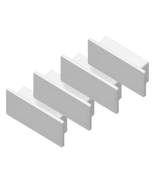 Заглушка для профиля GP8400 WH белый 20.5*10