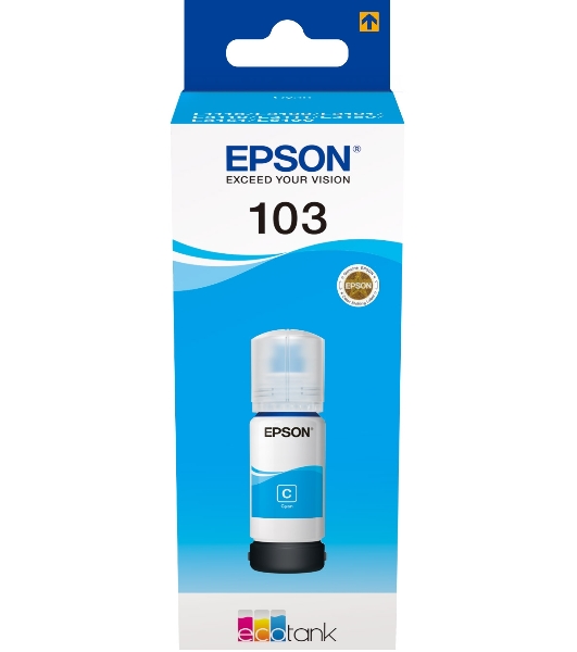 Чернила Epson 103C C13T00S24A голубой (65 мл) для Epson L3100/3110/3150