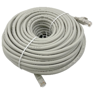 Патч-корд Buro Basic UTP 4 пары cat6 CCA molded 30м серый RJ-45 (m)-RJ-45 (m)