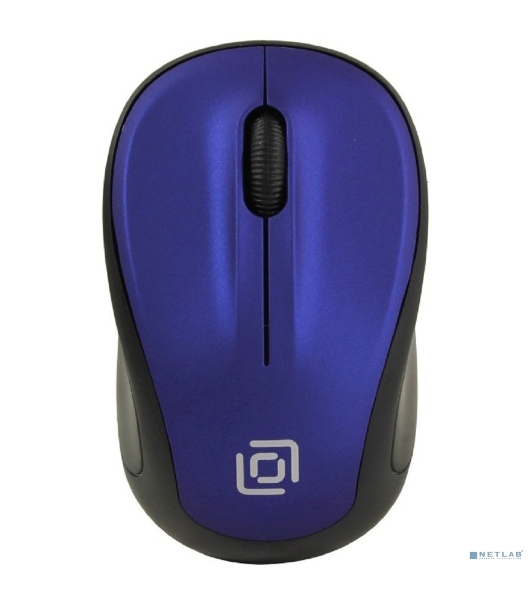 Мышь беспроводная Oklick 665MW черный/синий, 1000 dpi, радиоканал, USB, кнопки - 3