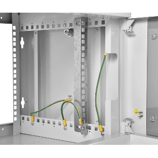 Шкаф коммутационный ЦМО (ШРН-6.350) настенный 6U 600x350 мм пер. дв. стекл 200 кг серый 300 мм 180 град.
