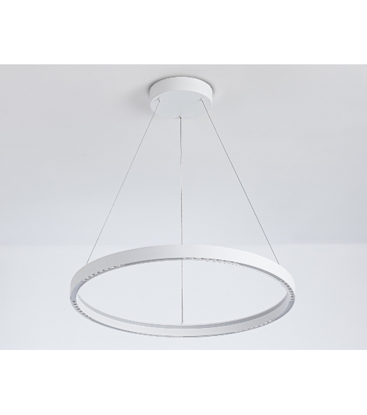 Подвесной светодиодный светильник Ambrella light FL5851 WH белый 35W 3000K/4200K/6400K D600*600 (без ПДУ)
