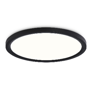 Светильник светодиодный ультратонкий Ambrella light FZ1910 BK черный IP54 44W 3000K-6500K CCT-переключатель D600*25 (Без ПДУ)