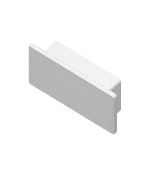 Заглушка для профиля GP8400 WH белый 20.5*10