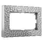 Рамка для двойной розетки (серебряный) W0082406, фото 1
