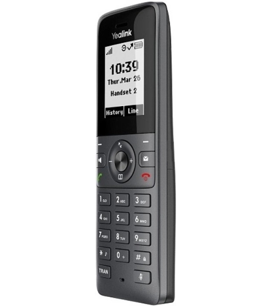 Беспроводная телефонная IP-DECT-система YEALINK W71P (база W70B+трубка W71H) до 10 SIP-аккаунтов, до 10 трубок на базу, до 20 вызовов, шт
