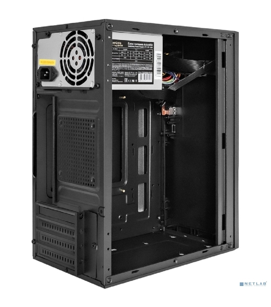 Компьютерный корпус Minitower ExeGate BAA-308-AAA350 (mATX, БП AAA350 с вент. 8см, 2хUSB, HD Audio, черный)