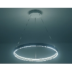 Подвесной светодиодный светильник Ambrella light FL5851 WH белый 35W 3000K/4200K/6400K D600*600 (без ПДУ), фото4