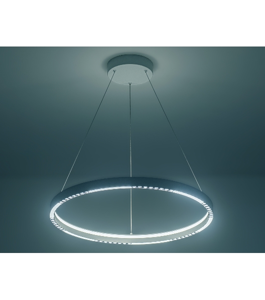 Подвесной светодиодный светильник Ambrella light FL5851 WH белый 35W 3000K/4200K/6400K D600*600 (без ПДУ)