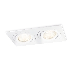 Встраиваемый поворотный точечный светильник Ambrella light TN102626/2 WH белый GU5.3 175*95*28, фото4