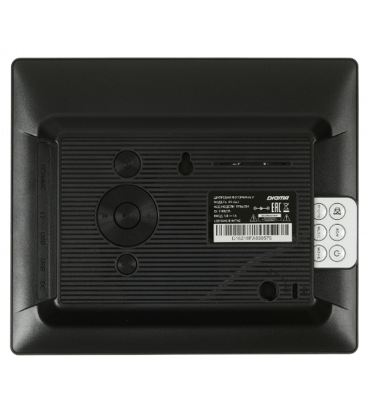 Фоторамка Digma 8' PF-843 1024x768 черный пластик ПДУ Видео