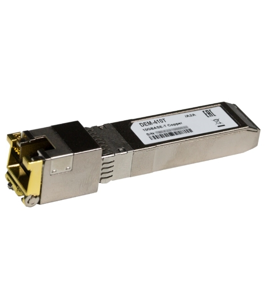 Трансивер D-Link 410T/A2A SFP+ с 1 портом 10Gbase-T (до 80 м)
