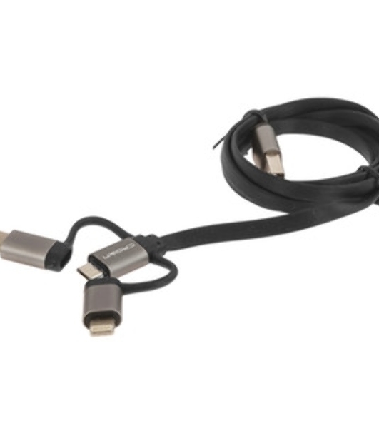 Кабель Crown USB - Lightning CMCU-012L черный