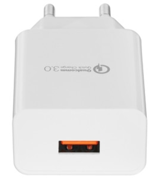 Сетевое зарядное устройство Cablexpert MP3A-PC-16, QC 3.0, 100/220V - 1 USB порт 5/9/12V, белый
