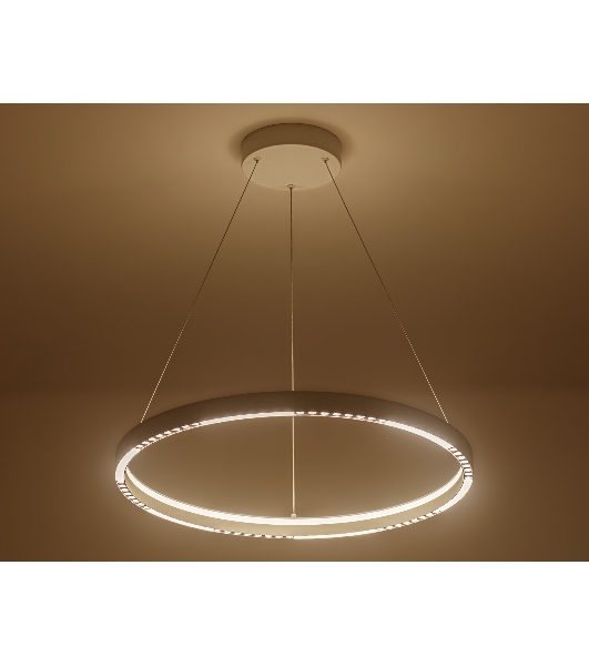 Подвесной светодиодный светильник Ambrella light FL5851 WH белый 35W 3000K/4200K/6400K D600*600 (без ПДУ)