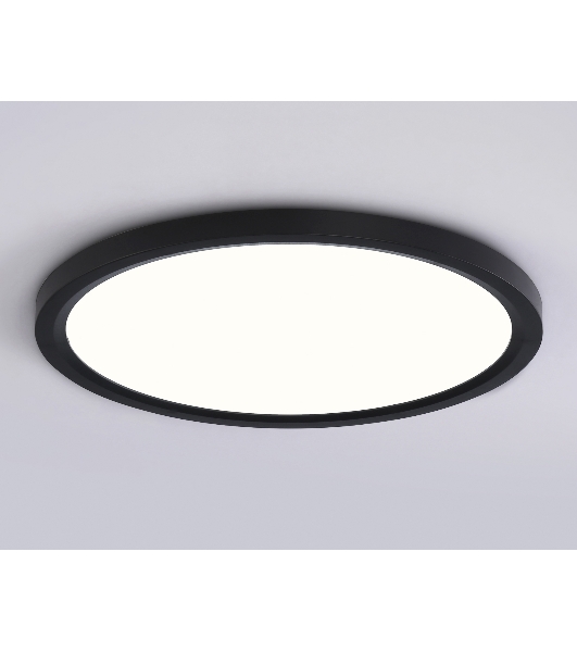 Светильник светодиодный ультратонкий Ambrella light FZ1910 BK черный IP54 44W 3000K-6500K CCT-переключатель D600*25 (Без ПДУ)
