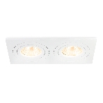 Встраиваемый поворотный точечный светильник Ambrella light TN102626/2 WH белый GU5.3 175*95*28, фото3