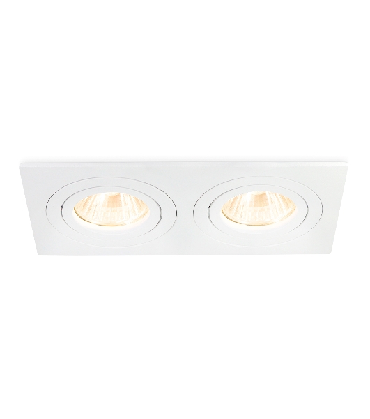 Встраиваемый поворотный точечный светильник Ambrella light TN102626/2 WH белый GU5.3 175*95*28
