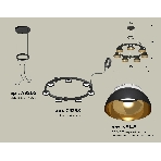 Светильник Ambrella light XR92051402/7 SBK/PYG/CL черный песок/золото желтое полированное/прозрачный GX53 (A9205,C9238,N8145), фото3