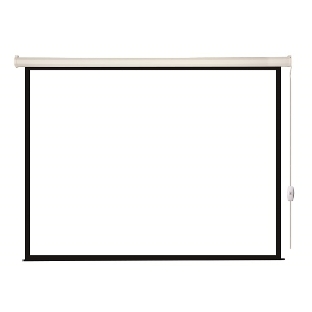 Экран с электроприводом Lumien Eco Control 203x203 см (раб. область 197х197 см) Matte White черная кайма по периметру 1:1