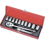 Набор торцевых головок Matrix MASTER, 1/2', головки 10 - 24 мм, с трещот. ключом, 12 предметов, фото3