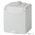 Розетка ЭРА 11-2601-03 2P+E IP65, 16A-250В, ОУ, серый, фото 1