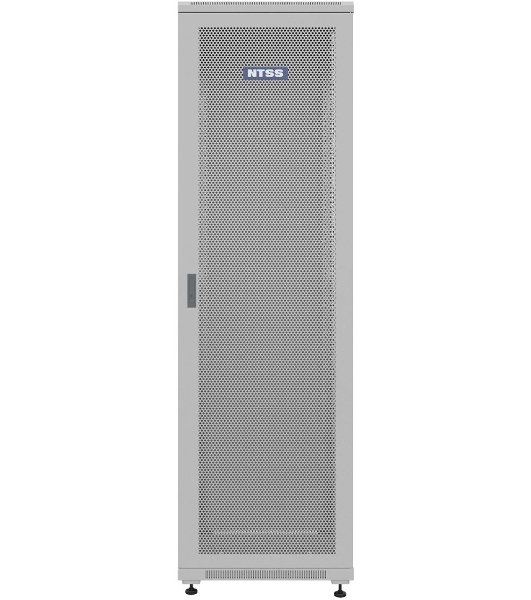 Шкаф коммутационный NTSS Премиум (NTSS-R42U6060PD) напольный 42U 600x600 мм пер. дв. перфор. металл 900 кг серый 510 мм 86 кг IP20 металл