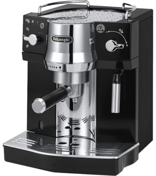 Кофеварка эспрессо DeLonghi EC820.B 1450Вт серебристый/черный