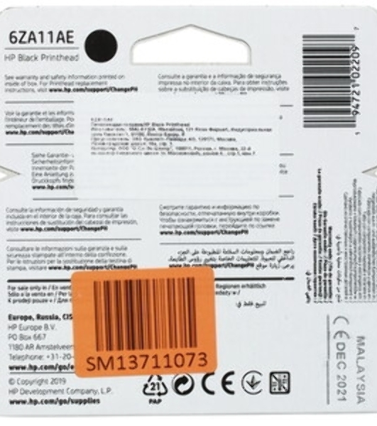 Печатающая головка HP черный Printhead