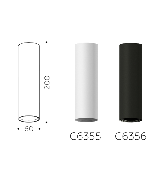 Корпус светильника C6355 SWH белый песок D60*H200mm MR16 GU5.3