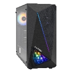 Компьютерный корпус Miditower ExeGate EVO-8225-NPX600 (ATX, БП 600NPX с вент. 12см, 2хUSB+1хUSB 3.0, черный, 2 вент. с RGb подсветкой и полоса на передней панели, боковая панель - закаленное стекло), фото13