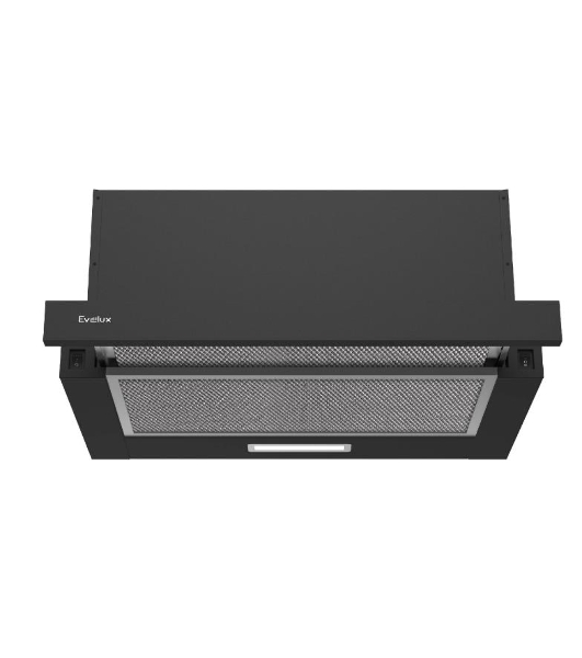 Вытяжка телескопическая TEL 50 B черный, 50 см, 710 куб. м/ч, 47 дБ