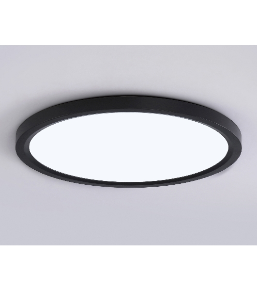 Светильник светодиодный ультратонкий Ambrella light FZ1910 BK черный IP54 44W 3000K-6500K CCT-переключатель D600*25 (Без ПДУ)
