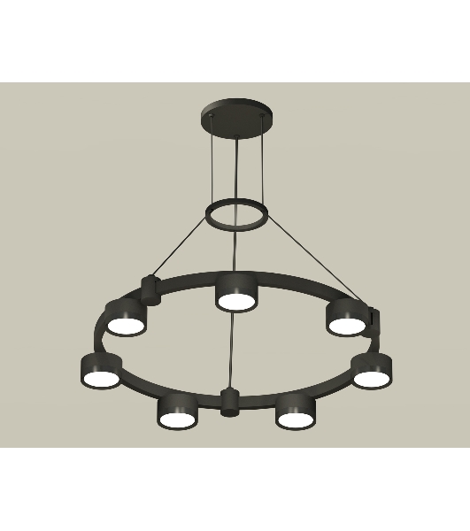 Светильник Ambrella light XR92051500/7 SBK/PBK черный песок/черный полированный GX53 (A9205, C9238, N8113)