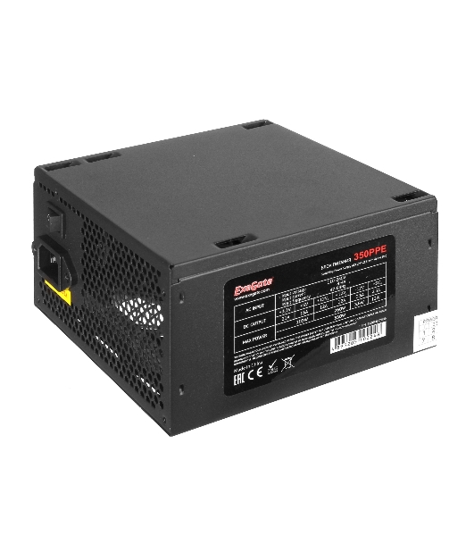 Блок питания ExeGate 350PPE (EX260637RUS-PC), 350Вт, 120мм, черный