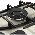 Газовая варочная панель Kuppersberg FS 610 C Bronze, газ, Classic, 61 см, автоматический электроподжиг, газ-контроль, SABAF конфорки, чугунные решетки, цвет бежевый, цвет фурнитуры бронзовый, фото2