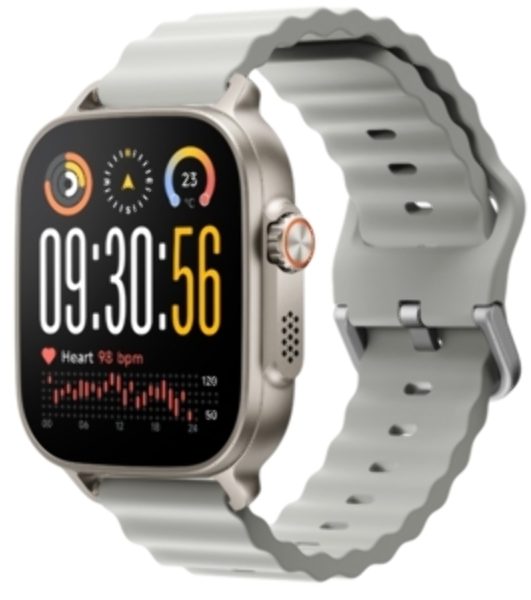 Умные часы Realme Watch 5 RMW2501, 1.97', AMOLED, Bluetooth, IP68, серебристый
