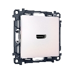 Комплект механизма розетки HDMI 2.0 ALFA Жемчуг 40V/500mA 2.0GHz 5-18Gbit/s QUANT (AP2140, VM222) MA214010, фото 1