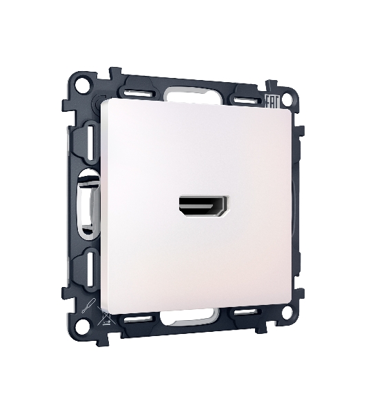Комплект механизма розетки HDMI 2.0 ALFA Жемчуг 40V/500mA 2.0GHz 5-18Gbit/s QUANT (AP2140, VM222) MA214010