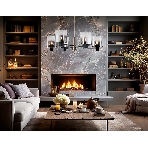 Люстра Ambrella light LH57041/6 BK/DBS/SM черный/темная латунь/дымчатый E14/6 max 40W D690*690, фото7