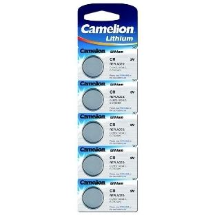 Элемент питания литиевый Camelion CR CR2032 BL-5 (блист.5шт)
