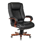 Кресло Бюрократ T-9925WALNUT/BLACK черный, кожа, фото37