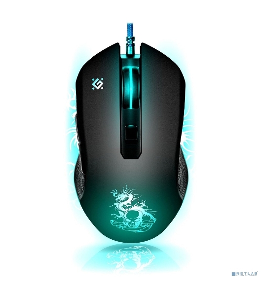 Мышь проводная Defender Sky Dragon GM-090L черный, 3200 dpi, USB, кнопки - 6