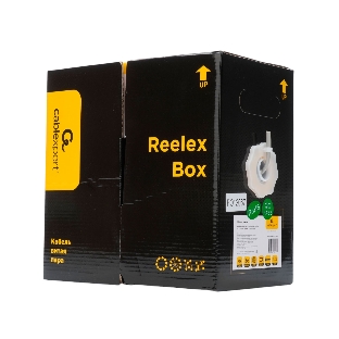 Кабель Cablexpert FPC-5004E-SOL/100, FTP indoor 4x2x0.48, CCA, кат.5е, однож., 100м, box, серый