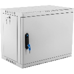 Шкаф коммутационный ЦМО (ШРН-9.350.1) настенный 9U 600x350 мм пер. дв. стал. лист 200 кг серый 300 мм 180 град., фото3