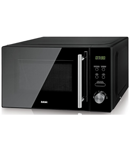 Микроволновая печь BBK 20MWG-732T/B-M черный, 20 л, 700 Вт, переключатели - кнопки, поворотный механизм