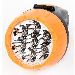 Фонарь LED 3807 (аккум 220В черный/жел. 7 LED; 2 режима SLA пласт. короб) Ultraflash 9216, фото3